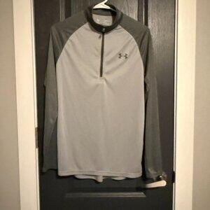 Men's Shirt - UNDER ARMOUR - Gray - Size S - Gently Used